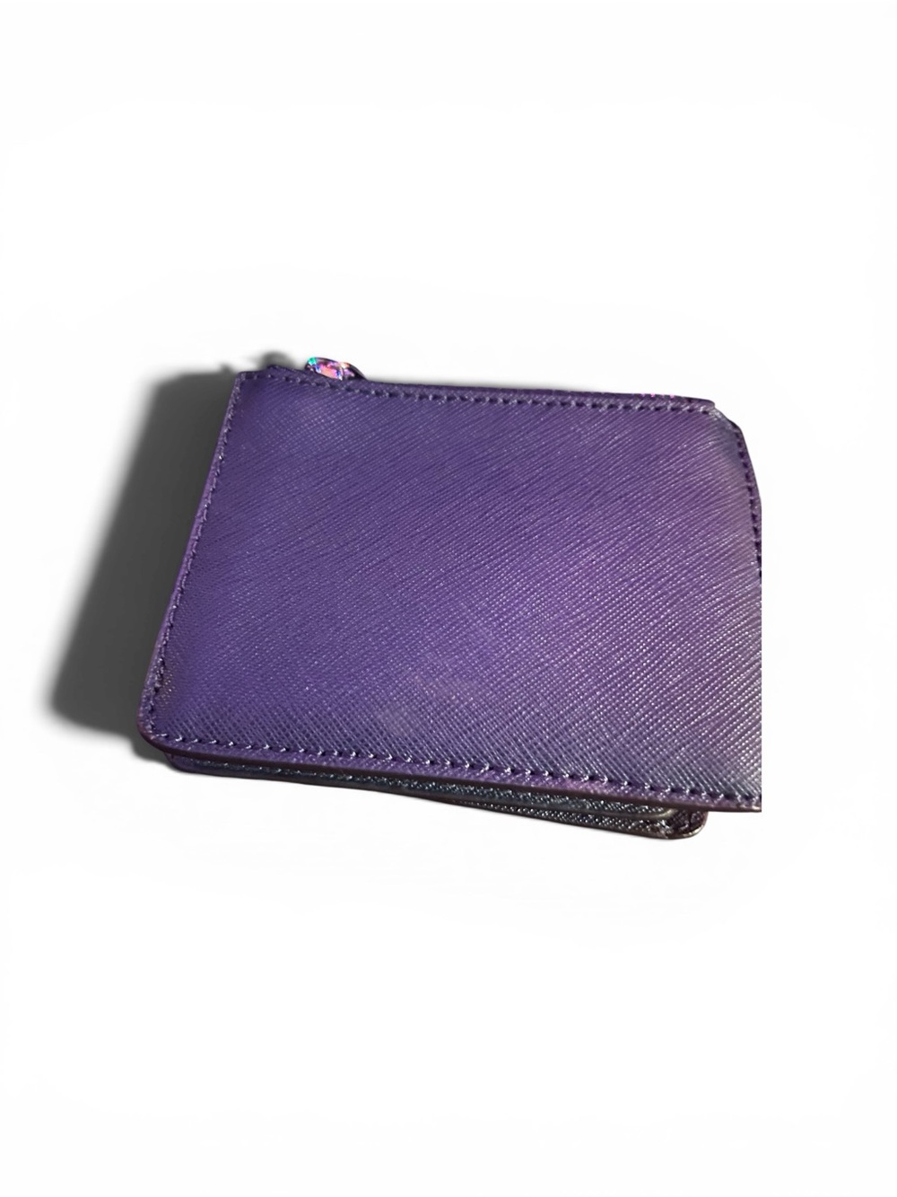 Michael Kors Studded Bifold Wallet - Navy Saffiano Leather - Picture 3 of 11